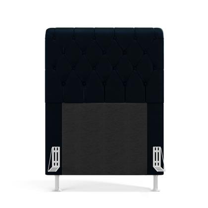 Imagem de Kit Cabeceira Bellatrix 90 e Calçadeira Sagitarius Veludo Aradecor 