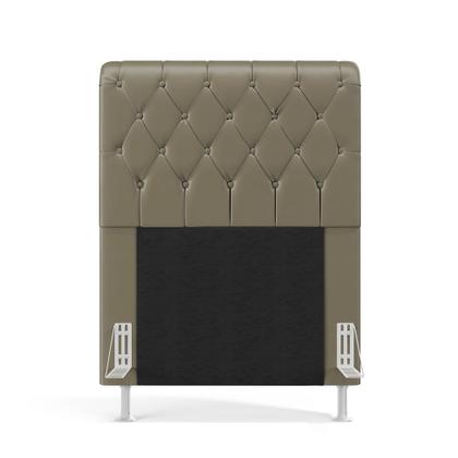 Imagem de Kit Cabeceira Bellatrix 90 e Calçadeira Sagitarius Veludo Aradecor 