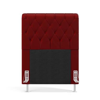 Imagem de Kit Cabeceira Bellatrix 90 e Calçadeira Sagitarius Veludo Aradecor 