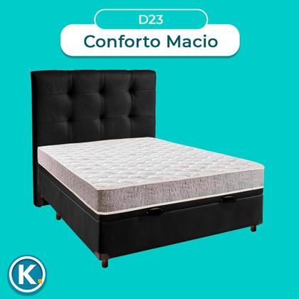 Imagem de Kit Cabeceira + Cama Box Bau + Colchão Casal D23 D23 Inducol