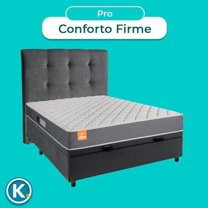 Imagem de Kit Cabeceira + Cama Box Bau + Colchão Casal D23 Pro Inducol