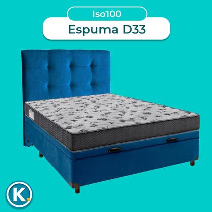 Imagem de Kit Cabeceira + Cama Box Bau + Colchão Casal D33 Iso100 Ortobom