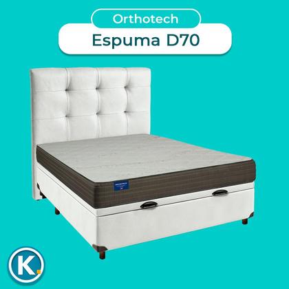 Imagem de Kit Cabeceira + Cama Box Bau + Colchão Casal D33 Orthotech Inducol