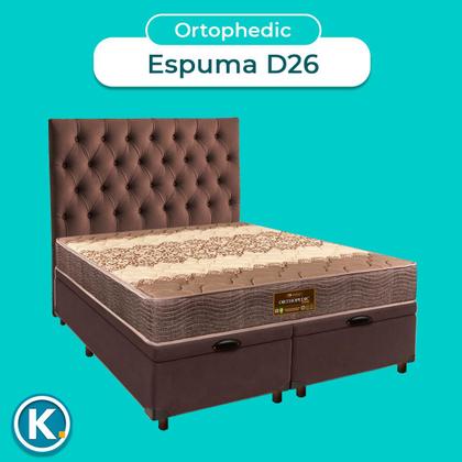 Imagem de Kit Cabeceira + Cama Box Bau + Colchão Queen D26 Ortophedic Sankonfort
