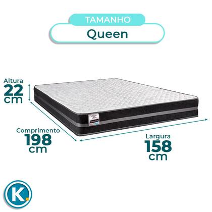 Imagem de Kit Cabeceira + Cama Box Bau + Colchão Queen Molas Ultralastic Bogota Inducol