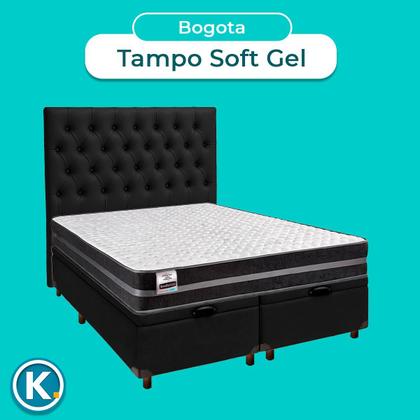 Imagem de Kit Cabeceira + Cama Box Bau + Colchão Queen Molas Ultralastic Bogota Inducol