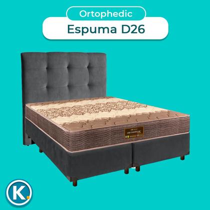 Imagem de Kit Cabeceira + Cama Box + Colchão Queen D26 Ortophedic Sankonfort
