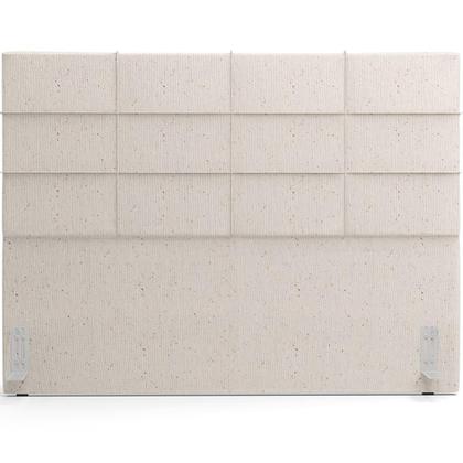 Imagem de Kit Cabeceira Cama Box Queen 160cm com Calçadeira Roma W01 Linho Cru- Lyam