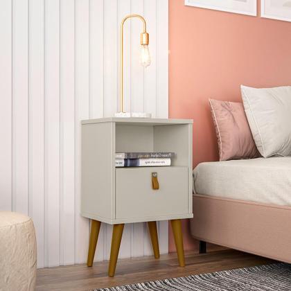 Imagem de Kit Cabeceira Casal 240cm Celine Com Mesa De Cabeceira 01 Gaveta Loreta L05 Freijó  - Lyam Decor