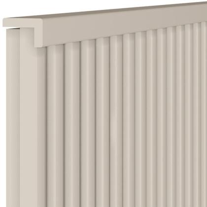 Imagem de Kit Cabeceira Casal 240cm Com Mesa De Cabeceira Off White