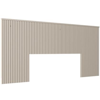 Imagem de Kit Cabeceira Casal 240cm Com Mesa De Cabeceira Off White