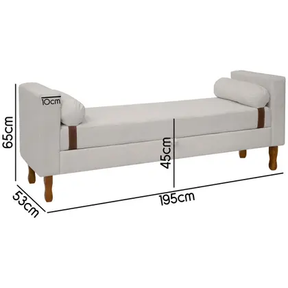 Imagem de Kit Cabeceira e Calçadeira Baú para Cama Box Casal King Size 195cm Bouclê - SOFA STORE