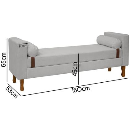 Imagem de Kit Cabeceira e Calçadeira Baú para Cama Box Casal Queen Size 160cm Bouclê - SOFA STORE