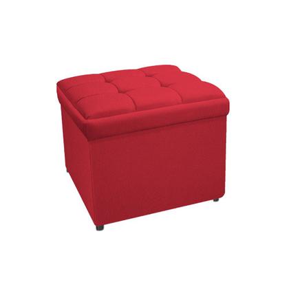 Imagem de Kit Cabeceira e Calçadeira Copenhague 100 cm Solteiro Suede Vermelho - Doce Sonho Móveis