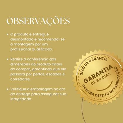 Imagem de Kit Cabeceira Estofada e Recamier Baú Cama Box King Grécia