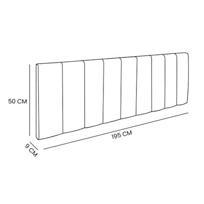 Imagem de Kit Cabeceira Painel e Calçadeira Baú Casal King 1,95m Londres Suede Azul Marinho Dal Poz Estofados