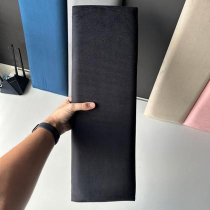 Imagem de Kit Cabeceiras Adesivas de Cama Box Grande Casal Queen King Cerquinha Estofada Modulada Macia Várias Cores 60x20