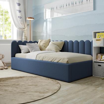 Imagem de Kit Cabeceiras Adesivas de Cama Nuvem Box Casal King Estofada Cerquinha Várias Cores 45x20cm