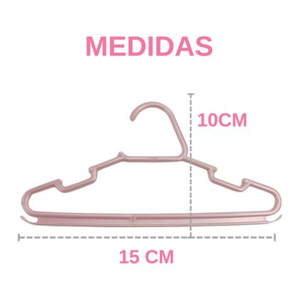 Imagem de Kit Cabide Infantil Com 20 Peças Reforçado - Diversas Cores 