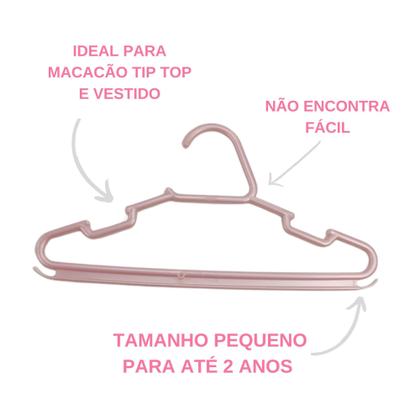 Imagem de Kit Cabide Infantil Com 20 Peças Reforçado - Diversas Cores 
