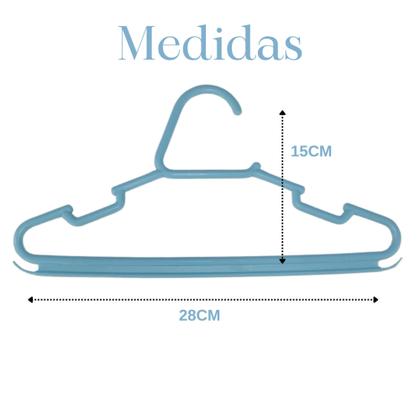 Imagem de Kit Cabide Infantil Com 20 Peças Reforçado - Diversas Cores 