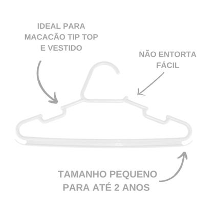 Imagem de Kit Cabide Infantil Com 20 Peças Reforçado - Diversas Cores 