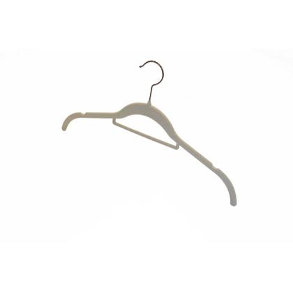 Imagem de Kit Cabide Veludo Vizapi Adulto Velvet com 5 42x22 cm Camisa Bege Marfim