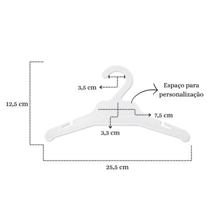 Imagem de Kit Cabides Unissex Para Armário De Crianças - 50 Unidades