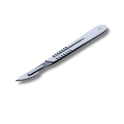 Imagem de Kit Cabo Bisturi N4 ABC Instrumentos + 10 Laminas Bisturi N23 Multilaser