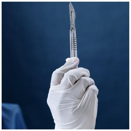 Imagem de Kit Cabo Bisturi N4 ABC Instrumentos + 10 Laminas Bisturi N23 Multilaser