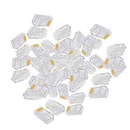 Imagem de Kit cabo de rede 100m + alicate rj45rj11 + testador + 50rj45 + bateria 9v azul