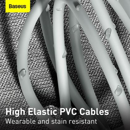 Imagem de Kit Cabo Type-c Baseus Simple Wisdom 5a 2pcs/set 1.5m