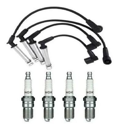 Imagem de Kit cabo + velas ngk corsa / classic 1.0 8v flex 2011 2012