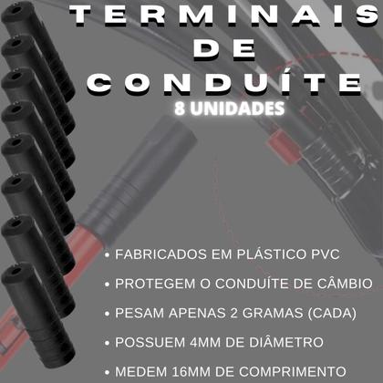 Imagem de Kit Cabos Conduites Terminal Freio e Marcha Completo Bike