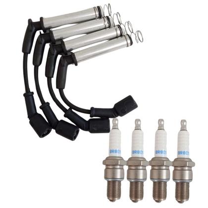 Kit Cabos e Velas Gm Prisma Onix 1.0 8v Flex 2013 a 2019 NGK Imagem de Kit Cabos e Velas Gm Prisma Onix 1.0 8v Flex 2013 a 2019 NGK