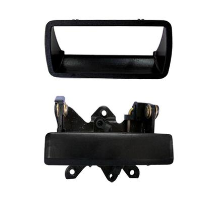 Imagem de Kit Caçamba S10 95 á 00 Fechos Maçaneta Com Moldura e Cabo