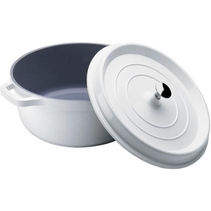 Imagem de Kit Caçarola Hercules Ceramico Indução Branca 3L + 3L