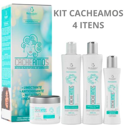 Imagem de Kit Cacheamos - Shampoo, Condicionador, Máscara e Creme de Pentear - Bio Instinto