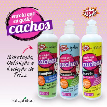 Imagem de KIT Cachos Shampoo, Condicionador e Leave in Finalizador de Cachos  Yabae