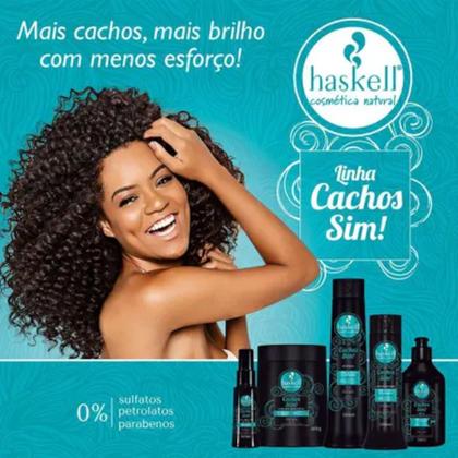 Imagem de Kit Cachos Sim 1 Leave in 300ml 1 Gel em creme 240ml Haskell