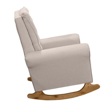 Imagem de Kit Cadeira de Amamentação Balanço Paris com Puff para Quarto Infantil