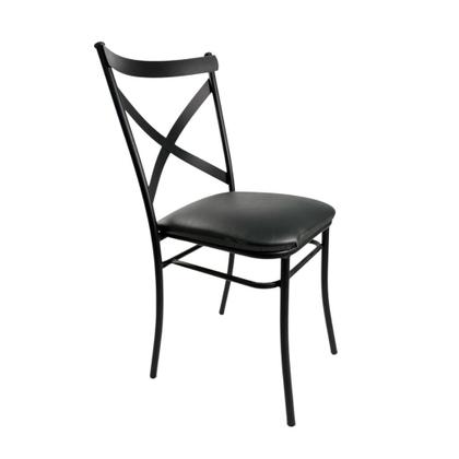 Imagem de Kit Cadeiras De Aço Ferro Linha Luxo Para Cozinha Buffet Empilháveis Salão De Festa