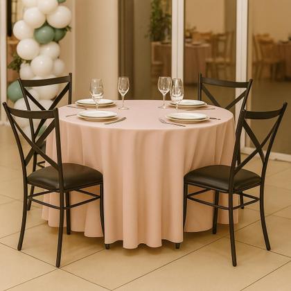 Imagem de Kit Cadeiras De Aço Ferro Linha Luxo Para Cozinha Buffet Empilháveis Salão De Festa