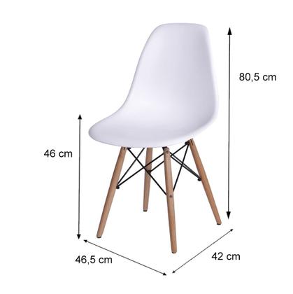 Imagem de Kit Cadeiras Sala Jantar Escritorio Eiffel - Branca