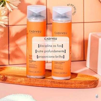 Imagem de Kit Cadiveu Bye Bye Frizz 250ml +Creme Quartzo Shine Protein