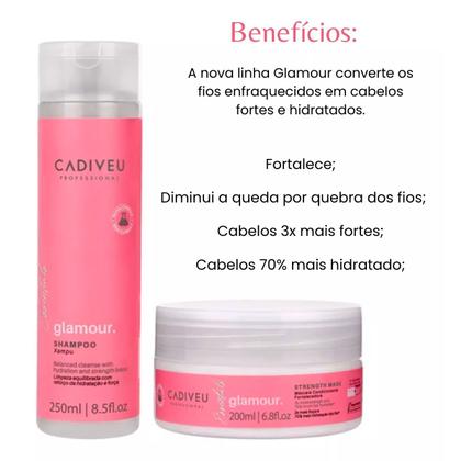 Imagem de Kit Cadiveu Glamour Essentials  + Óleo Tratamento Açaí 65ml