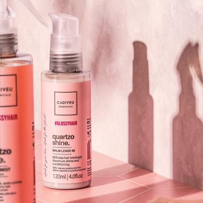 Imagem de Kit Cadiveu Professional Essentials Quartzo Shine Shampoo Condicionador Máscara Pré- Shampoo Leave-in e Óleo (6 produtos