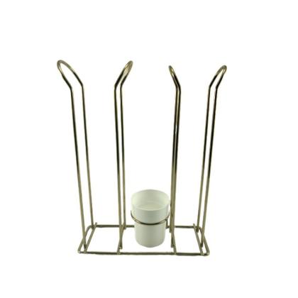 Imagem de Kit Café 2 Peças Suporte 32 Cápsulas Dolce Gusto Porta Copos Mexedores Dourado - Future
