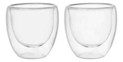 Imagem de Kit Cafeteira Francesa + 4 Copo Vidro Duplo Para Café 80ml