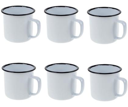 Imagem de Kit Cafeteira Italiana Moka Premium + 6x Canecas Retro 350ml